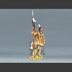 Sioux warrior with spear