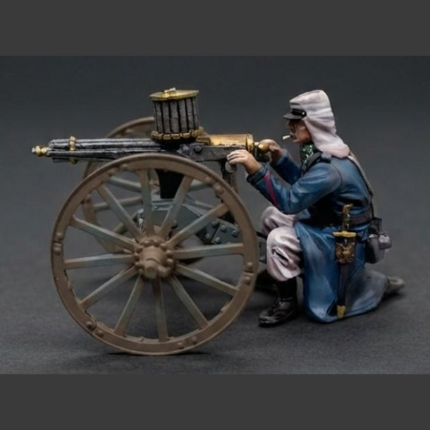 French Foreign Legionnaire - Firing Gatling Gun