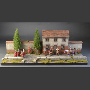 Villa Felicitas - Roman house and street - diorama