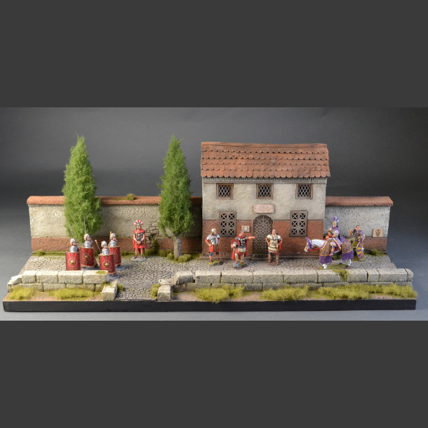 Villa Felicitas - Roman house and street - diorama