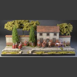 Villa Felicitas - Roman house and street - diorama