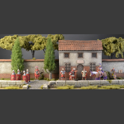 Villa Felicitas - Roman house and street - diorama