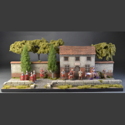 Villa Felicitas - Roman house and street - diorama