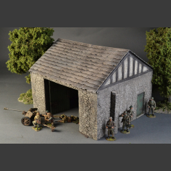 Medieval Stonebarn with gate