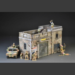 Mogadishu bomb and shelled house with Tower