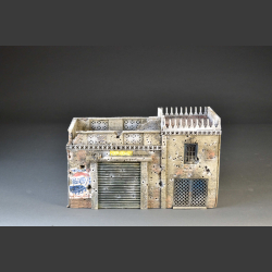 Mogadishu bomb and shelled house with Tower
