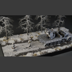 Winter landscape - diorama