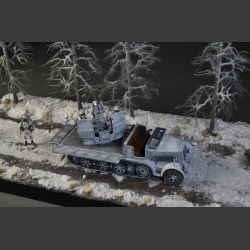 Winter landscape - diorama