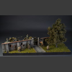 Brick wall two-sided - diorama