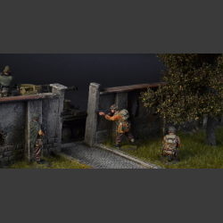 Brick wall two-sided - diorama