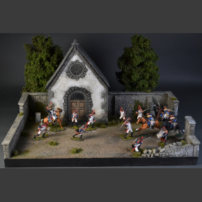 Cemetery and chapel - diorama