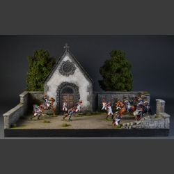 Cemetery and chapel - diorama