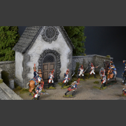 Cemetery and chapel - diorama