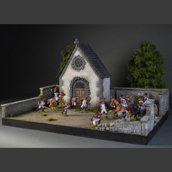 Cemetery and chapel - diorama