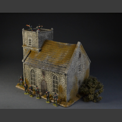 Medieval church with tower