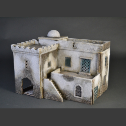 North African Mosque with tower and residence