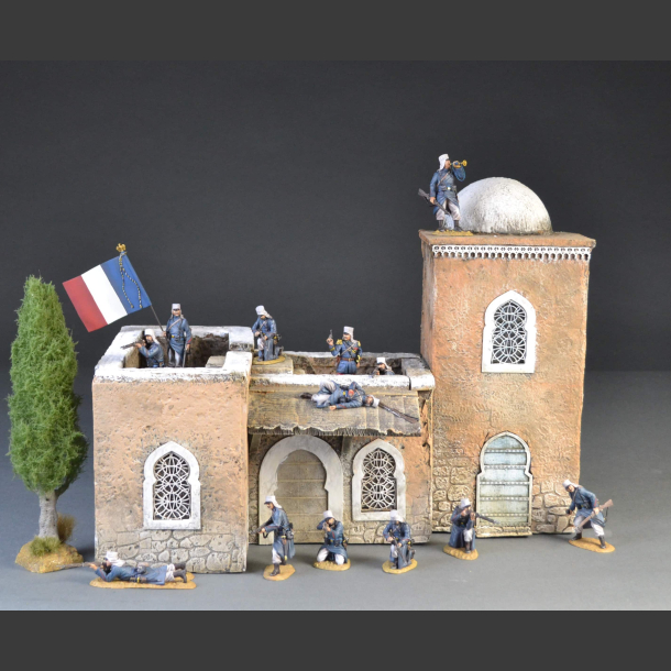 North African house and mosque 