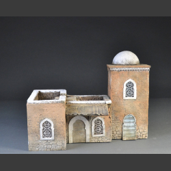 North African house and mosque 