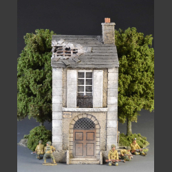 French Normandy house with bomb roof