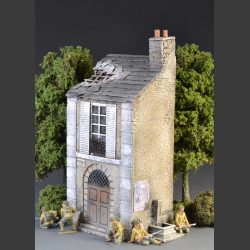 French Normandy house with bomb roof
