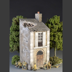 French Normandy house with bomb roof