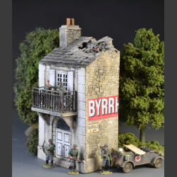 French Normandy house with bomb roof and balcony