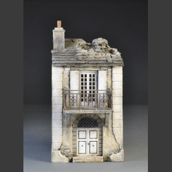 French Normandy house with bomb roof and balcony