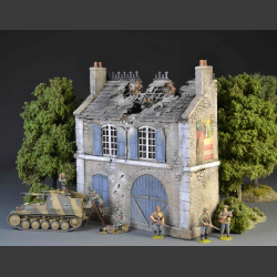 French Normandy Manor house with bomb roof