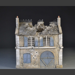 French Normandy Manor house with bomb roof