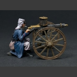 French Foreign Legionnaire - Firing Gatling Gun