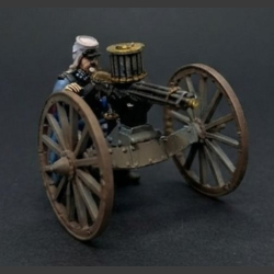French Foreign Legionnaire - Firing Gatling Gun