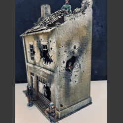 German - "Zigarren &amp; Zigaretten" store bombed and shot to pieces