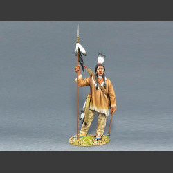 Sioux warrior with spear