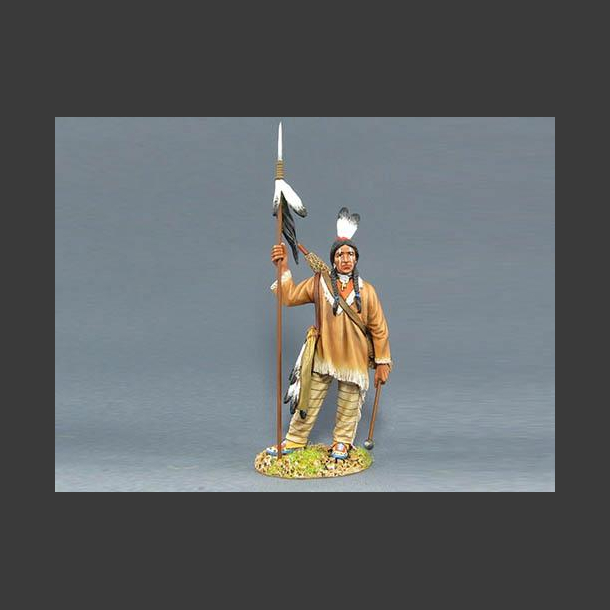 Sioux warrior with spear