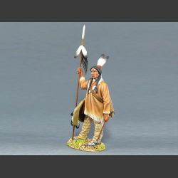 Sioux warrior with spear