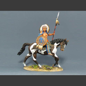 Sioux Warrior on Horse