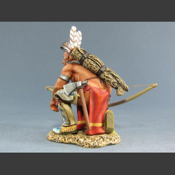 Sioux Warrior kneeling with Bow