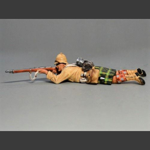 Lying Prone Firing Argyll and Sutherland Highlander