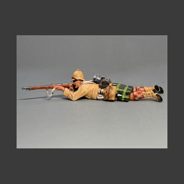 Lying Prone Firing Argyll and Sutherland Highlander