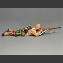 Lying Prone Firing Argyll and Sutherland Highlander