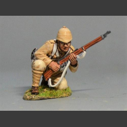 British Infantryman Crouched Down