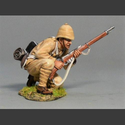 British Infantryman Crouched Down