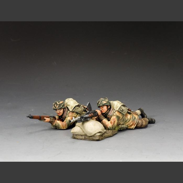 Lying Prone Bren Gun Team