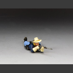 Trooper Lying Prone Firing Carbine