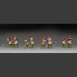 British Redcoats Advancing Forward - set I
