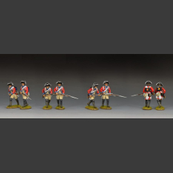 British Redcoats Advancing Forward - set II