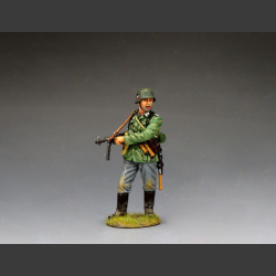 Wehrmacht Sergeant Cocking his MP40