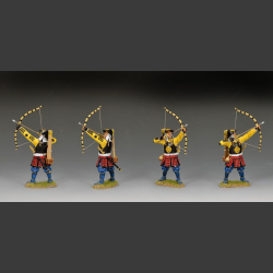 Ashigaru archer about to release an arrow