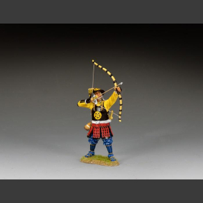 Ashigaru archer about to release an arrow
