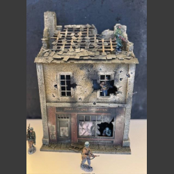 German - "Zigarren &amp; Zigaretten" store bombed and shot to pieces
